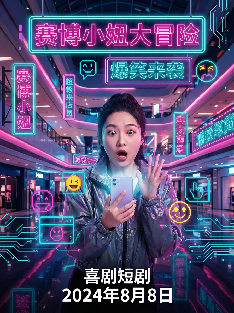 无懈可击之高手如林 电视剧 搞笑喜剧短剧 - 赛博小妞大冒险海报